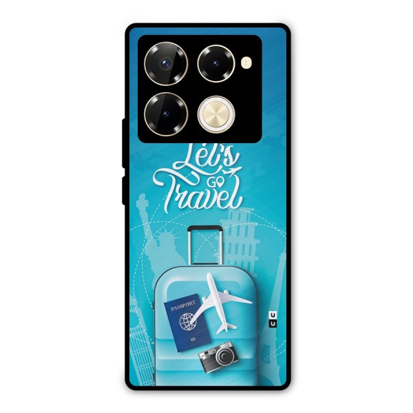 Awesome Travel Bag Metal Back Case for Infinix Note 40 Pro Plus