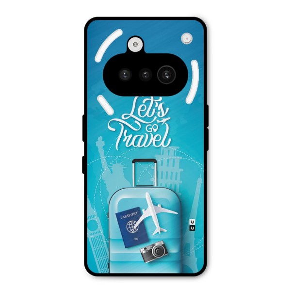 Awesome Travel Bag Metal Back Case for Nothing Phone 3a