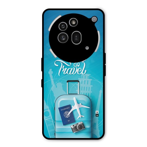 Awesome Travel Bag Metal Back Case for Nothing Phone 3a Pro