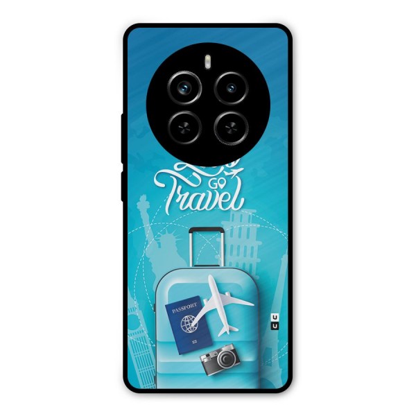 Awesome Travel Bag Metal Back Case for Realme P1 Pro