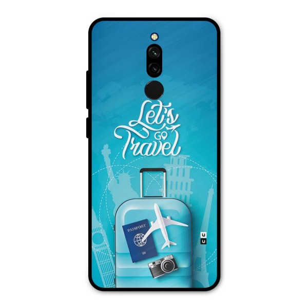 Awesome Travel Bag Metal Back Case for Redmi 8