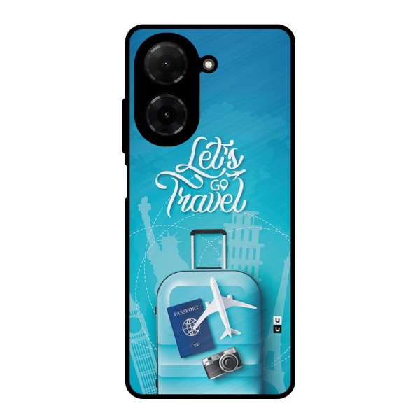 Awesome Travel Bag Metal Back Case for Redmi A5 4G