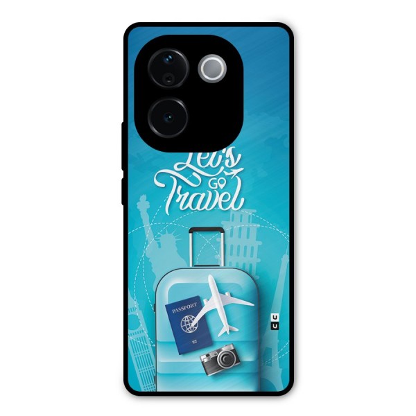 Awesome Travel Bag Metal Back Case for Vivo T3 Pro
