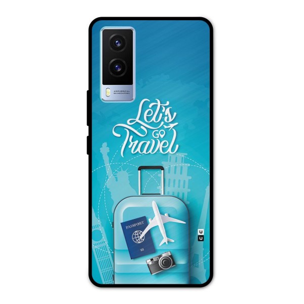 Awesome Travel Bag Metal Back Case for Vivo V21e 5G