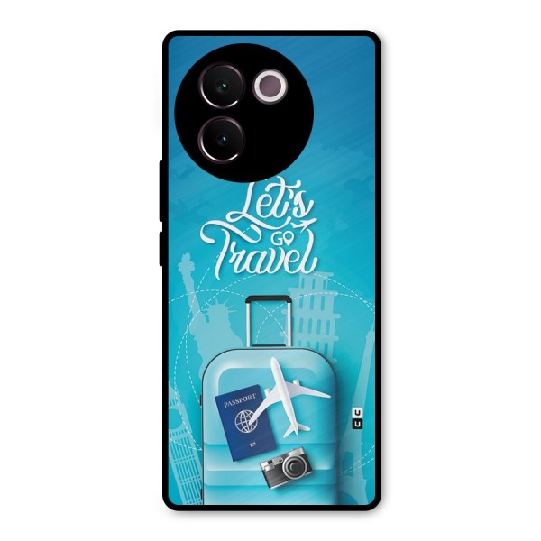 Awesome Travel Bag Metal Back Case for Vivo V30e