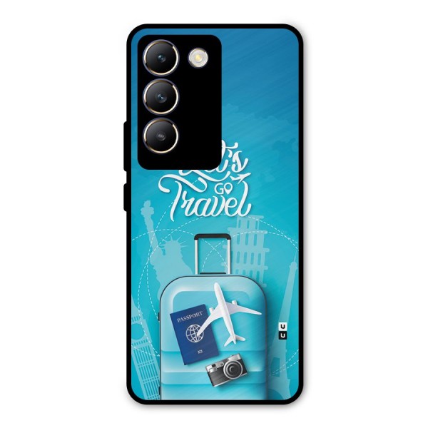 Awesome Travel Bag Metal Back Case for Vivo Y200e