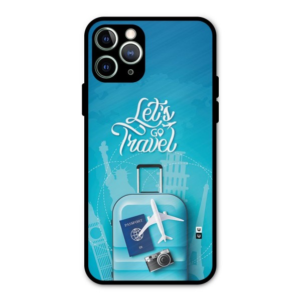 Awesome Travel Bag Metal Back Case for iPhone 11 Pro Max