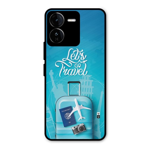 Awesome Travel Bag Metal Back Case for iQOO Z9