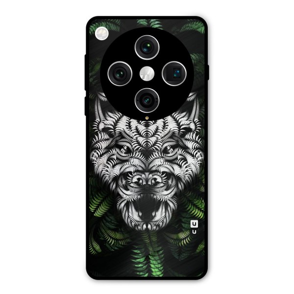 Aztec Art Tiger Metal Back Case for Oppo Find X8 Pro
