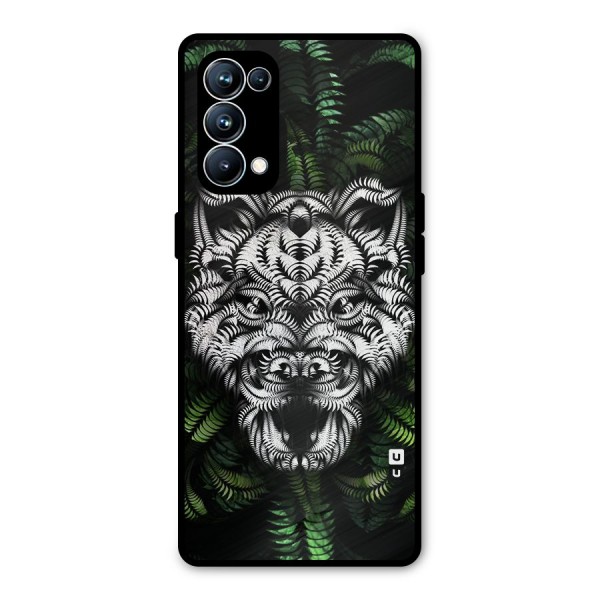 Aztec Art Tiger Metal Back Case for Oppo Reno5 Pro 5G