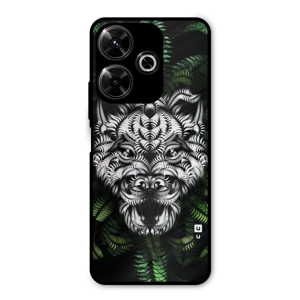 Aztec Art Tiger Metal Back Case for Poco M6 Plus