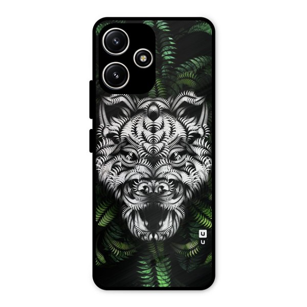 Aztec Art Tiger Metal Back Case for Redmi 12 5G