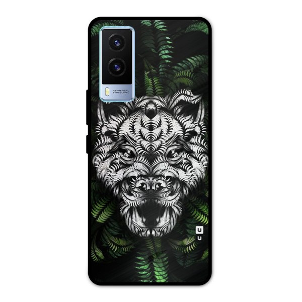 Aztec Art Tiger Metal Back Case for Vivo V21e 5G