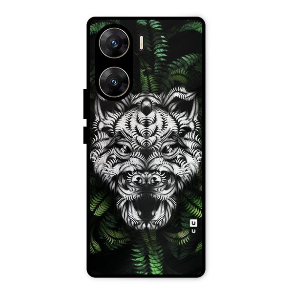 Aztec Art Tiger Metal Back Case for Vivo V29e