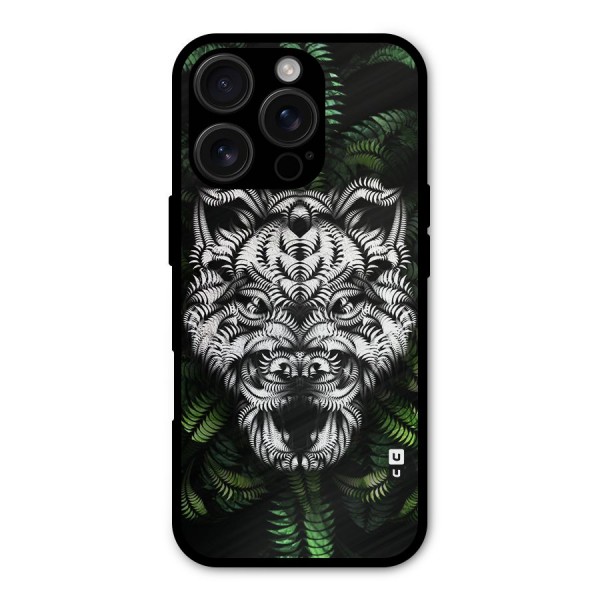 Aztec Art Tiger Metal Back Case for iPhone 16 Pro