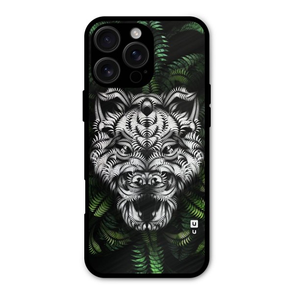 Aztec Art Tiger Metal Back Case for iPhone 16 Pro Max