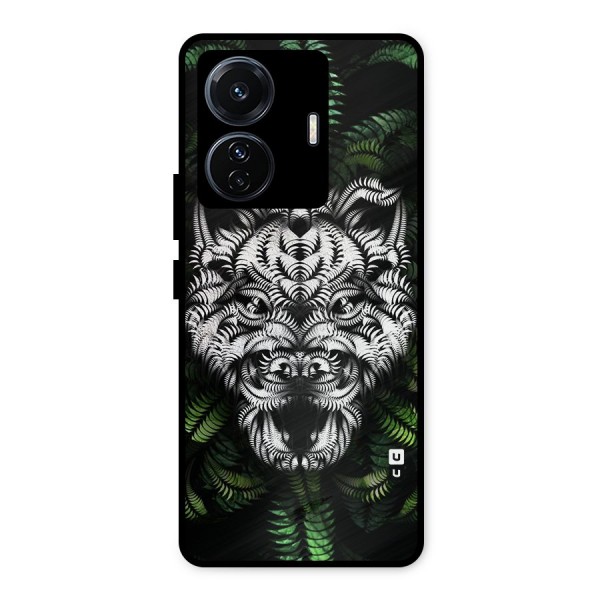 Aztec Art Tiger Metal Back Case for iQOO Z6