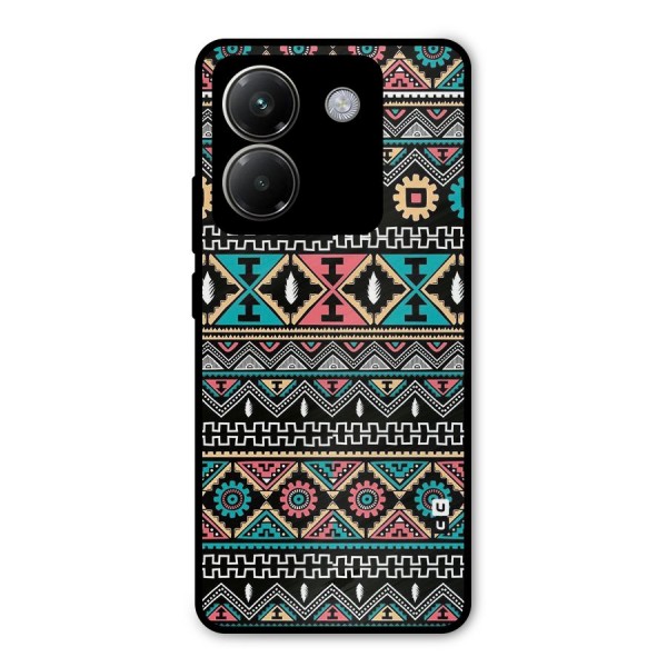 Aztec Beautiful Creativity Metal Back Case for Poco M7 Pro 5G
