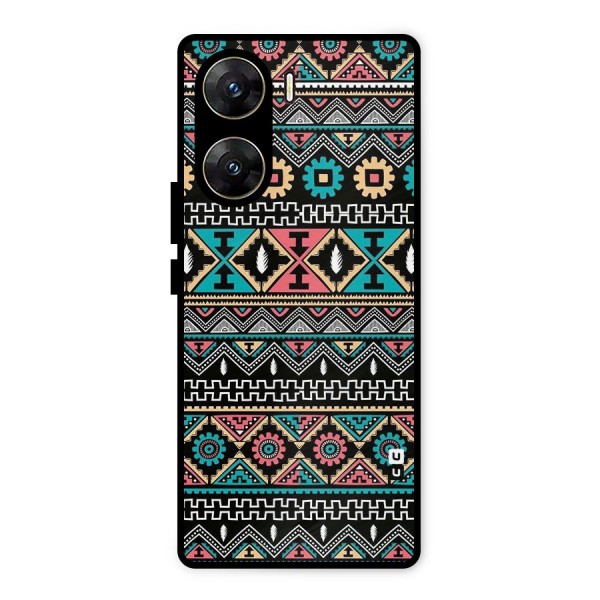 Aztec Beautiful Creativity Metal Back Case for Vivo V29e