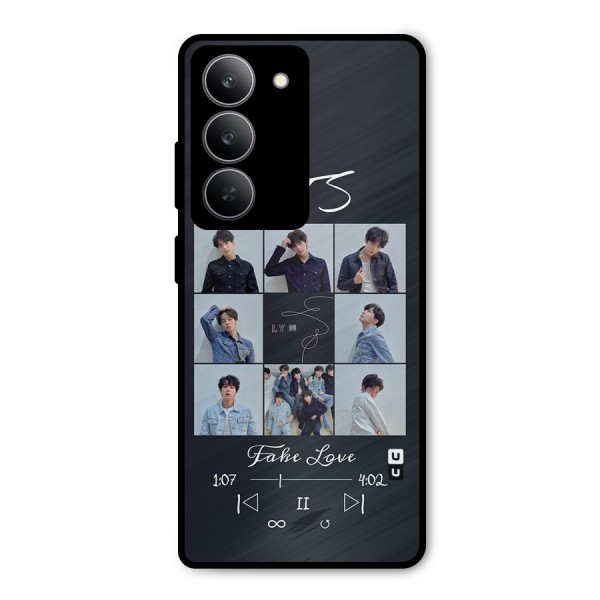 BTS Fake Love Metal Back Case for Realme 14x