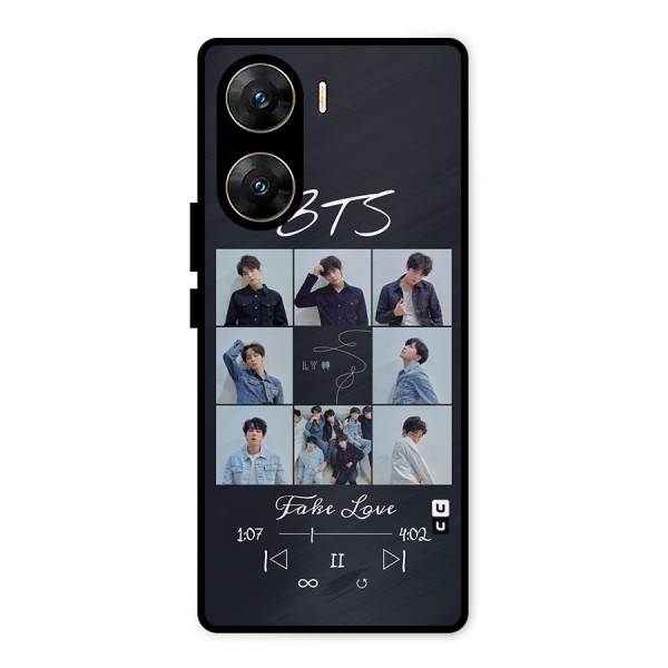 BTS Fake Love Metal Back Case for Vivo V29e
