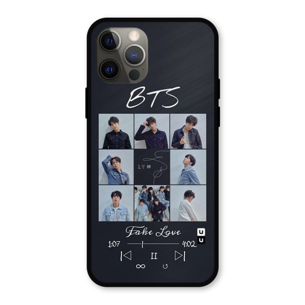 BTS Fake Love Metal Back Case for iPhone 12 Pro