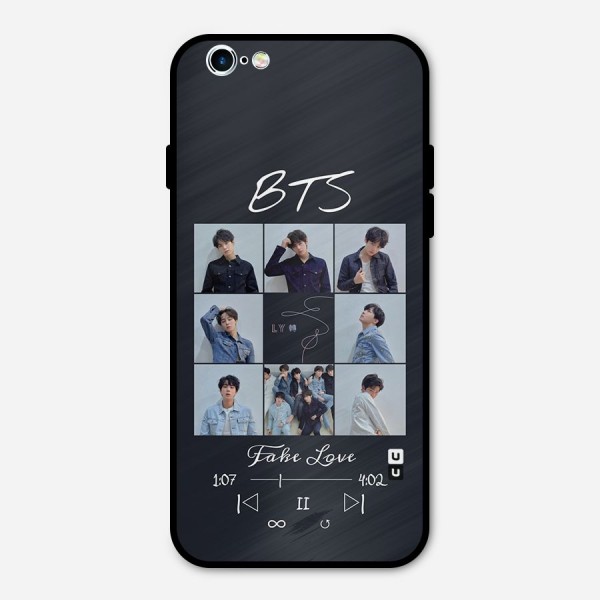 BTS Fake Love Metal Back Case for iPhone 6 6s