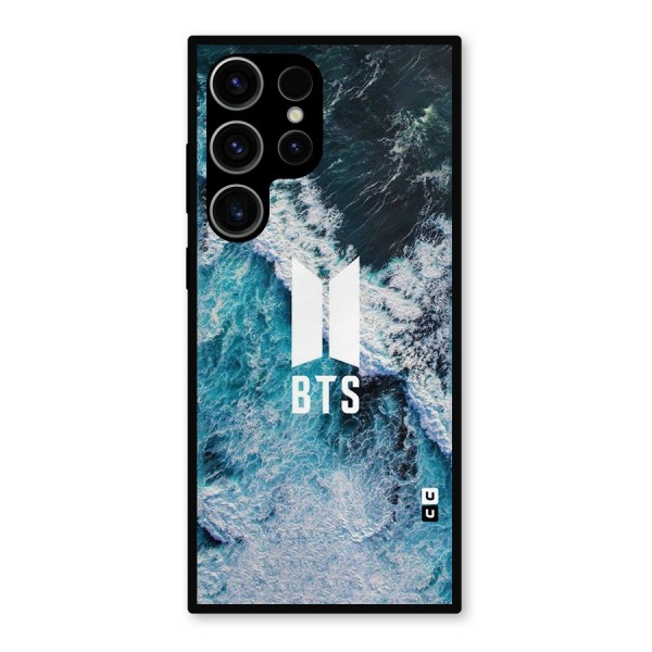 BTS Ocean Waves Metal Back Case for Galaxy S23 Ultra