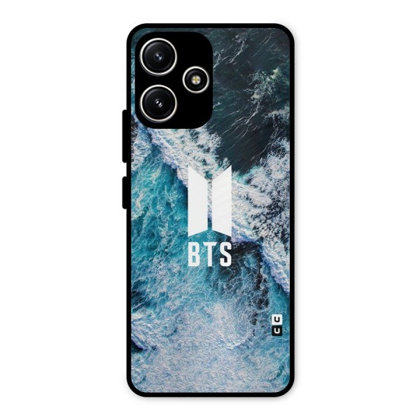 BTS Ocean Waves Metal Back Case for Redmi 12 5G