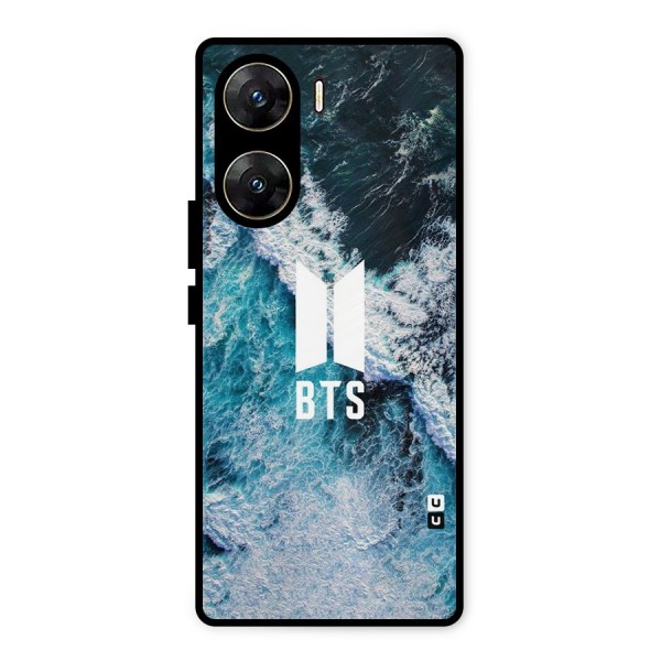 BTS Ocean Waves Metal Back Case for Vivo V29e