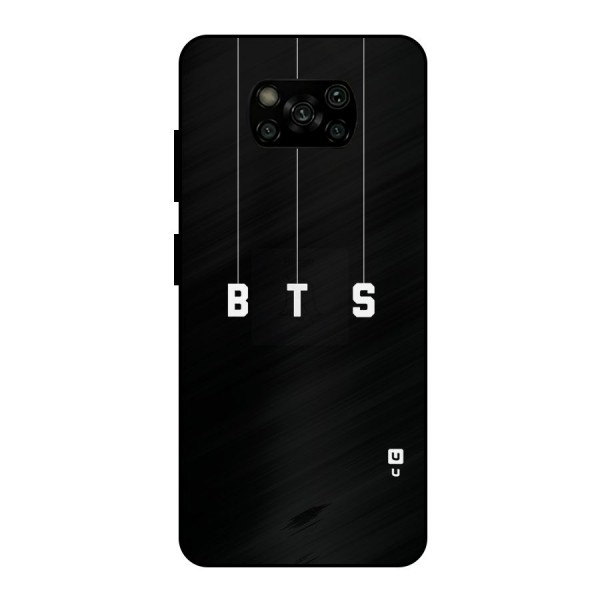 BTS Strings Metal Back Case for Poco X3