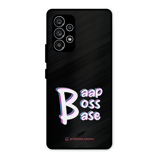 Baap Boss Base Black Metal Back Case for Galaxy A53 5G