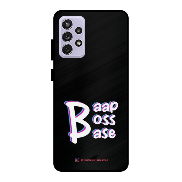 Baap Boss Base Black Metal Back Case for Galaxy A72
