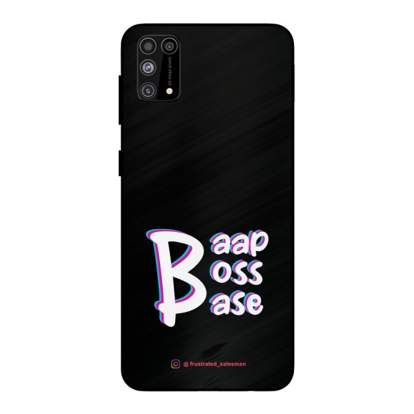 Baap Boss Base Black Metal Back Case for Galaxy F41