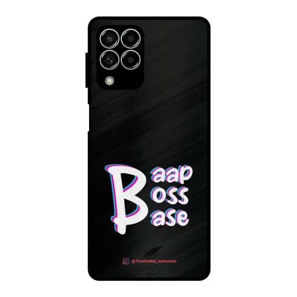Baap Boss Base Black Metal Back Case for Galaxy M33