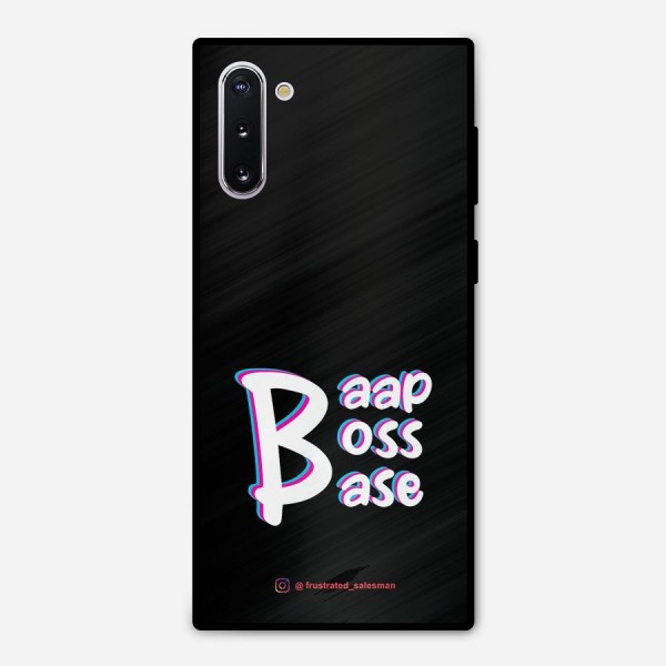 Baap Boss Base Black Metal Back Case for Galaxy Note 10