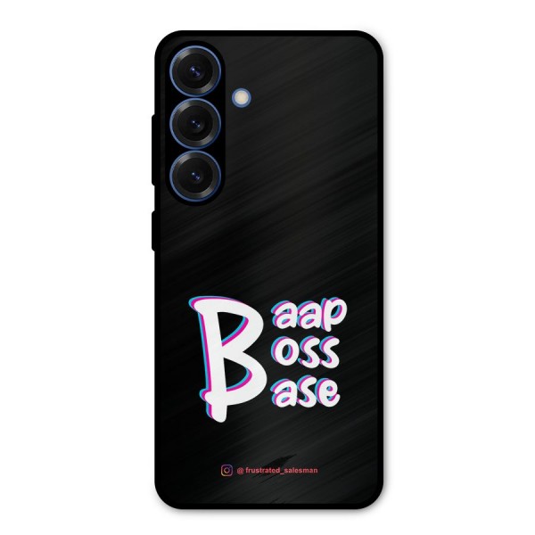 Baap Boss Base Black Metal Back Case for Galaxy S25