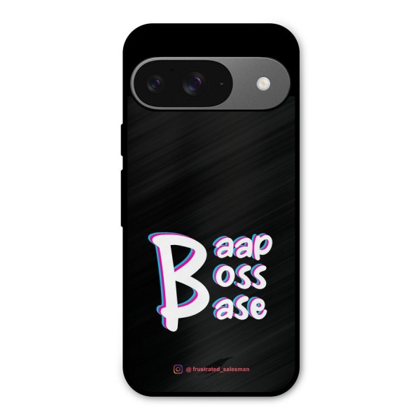 Baap Boss Base Black Metal Back Case for Google Pixel 9