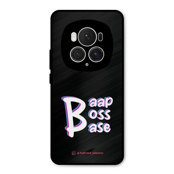 Baap Boss Base Black Metal Back Case for Honor Magic6 Pro