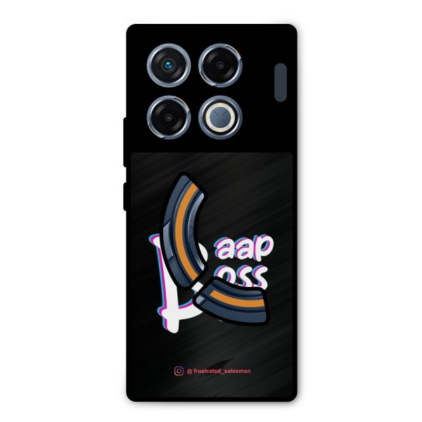 Baap Boss Base Black Metal Back Case for Infinix GT 20 Pro