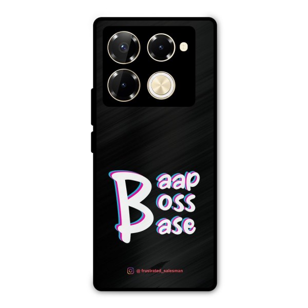 Baap Boss Base Black Metal Back Case for Infinix Note 40 Pro Plus