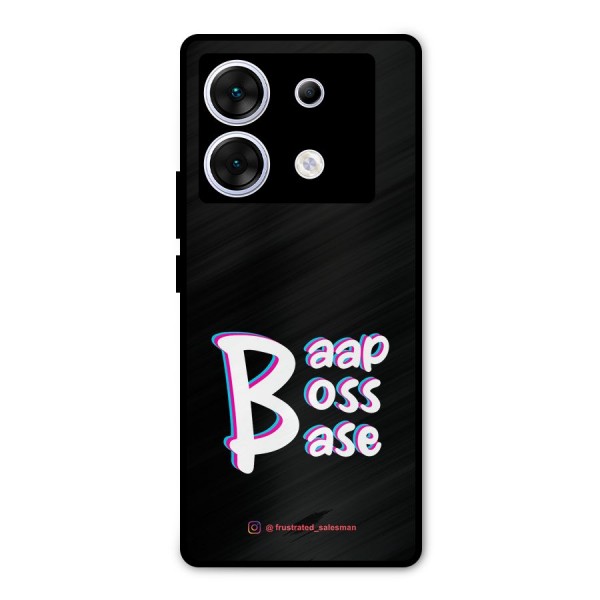 Baap Boss Base Black Metal Back Case for Infinix Zero 30 5G