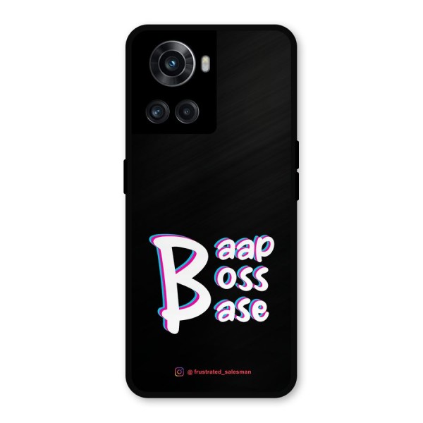 Baap Boss Base Black Metal Back Case for OnePlus 10R