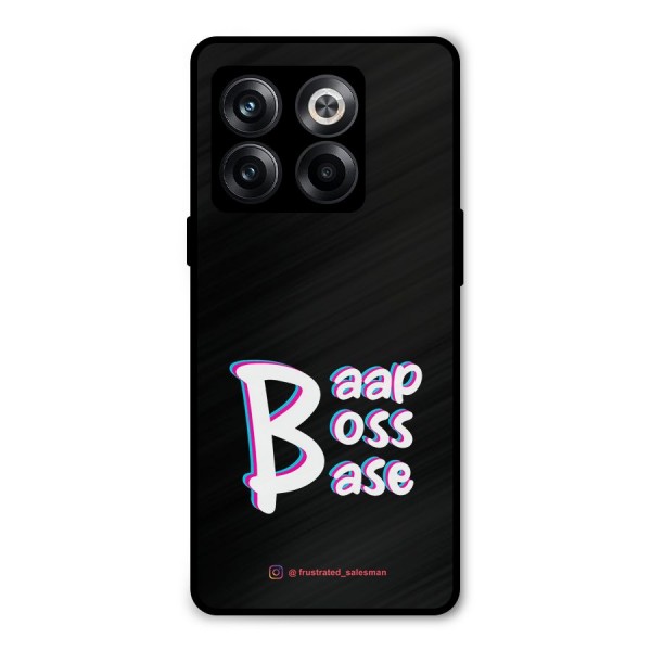 Baap Boss Base Black Metal Back Case for OnePlus 10T