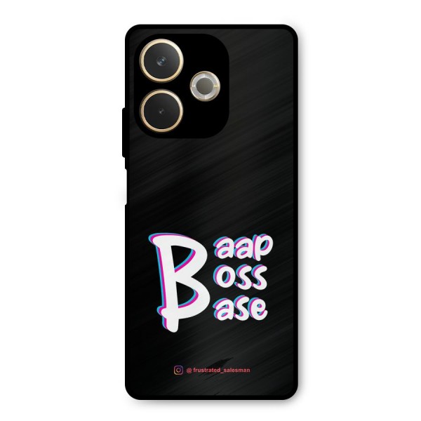 Baap Boss Base Black Metal Back Case for Oppo A5 Pro