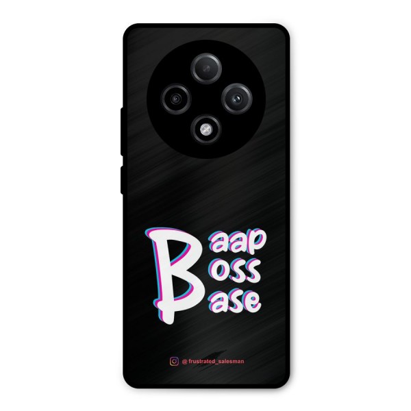 Baap Boss Base Black Metal Back Case for Oppo F27 Pro Plus