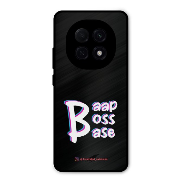 Baap Boss Base Black Metal Back Case for Oppo F29 Pro