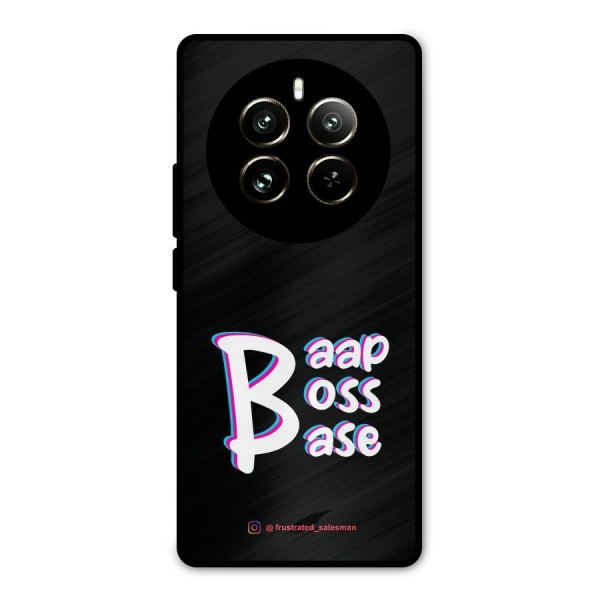 Baap Boss Base Black Metal Back Case for Realme 12 Pro