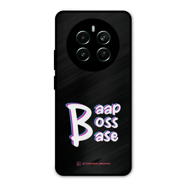 Baap Boss Base Black Metal Back Case for Realme 12 Pro Plus