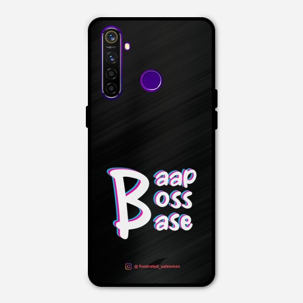 Baap Boss Base Black Metal Back Case for Realme 5 Pro